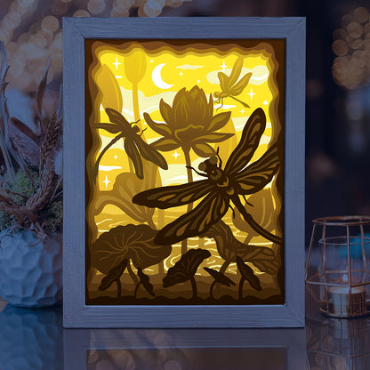 Dragonfly – 3D Lightbox SVG File for Cricut & Silhouette