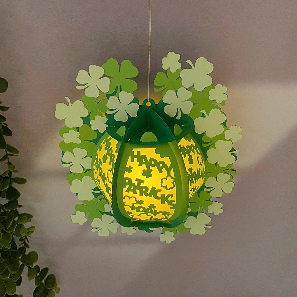 Patrick Day 1 – 3D Lantern SVG File for Cricut & Silhouette