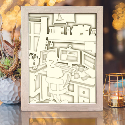 Game Room – 3D Lightbox SVG File for Cricut & Silhouette