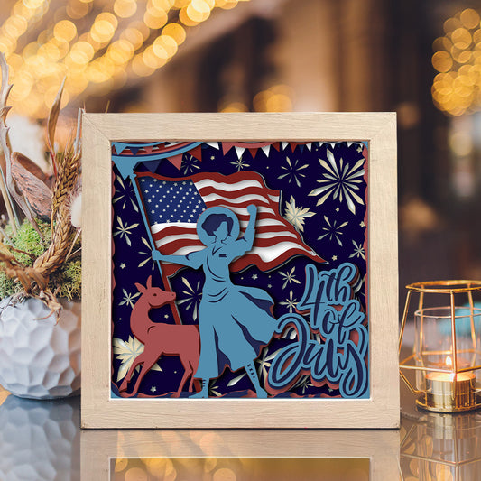 4th Of July Firework – 3D Shadow Box SVG File for Cricut & Silhouette