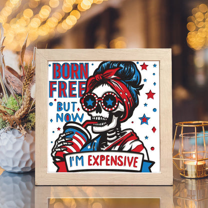 4th Of July Skeleton 2 – 3D Lightbox SVG File for Cricut & Silhouette