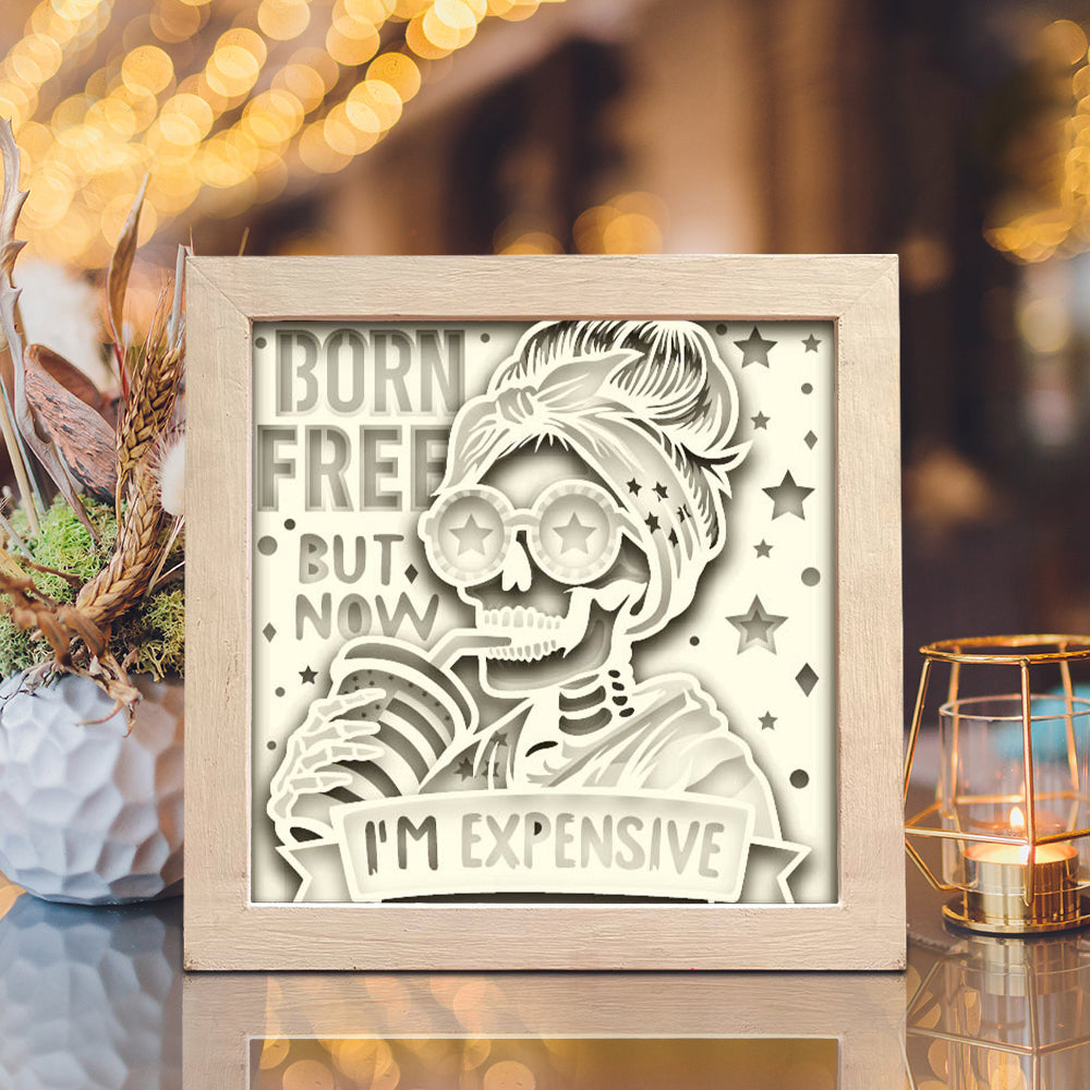 4th Of July Skeleton 2 – 3D Lightbox SVG File for Cricut & Silhouette