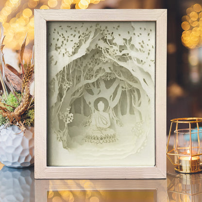Buddha 1 – 3D Lightbox SVG File for Cricut & Silhouette