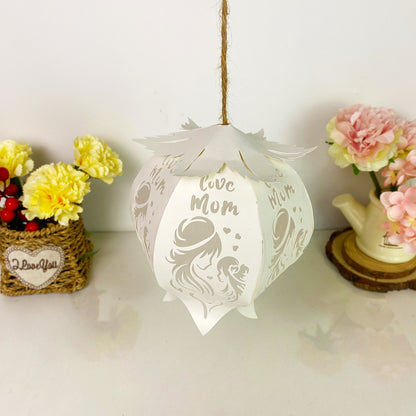 I Love Mom - 3D Bell Flower Lantern File - Cricut File  - VEKTOR KRAFT