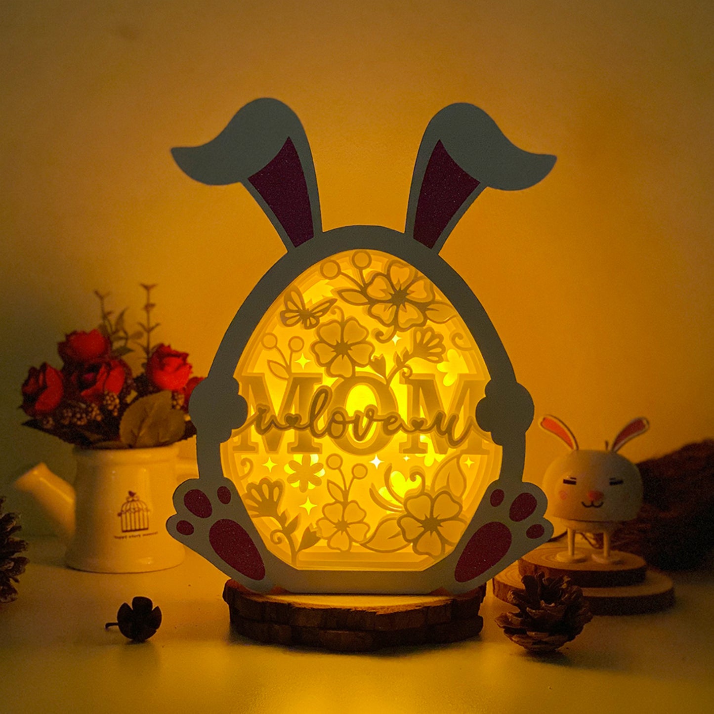 Mother's Day – 3D Bunny Box 1 File - Cricut File - VEKTOR KRAFT