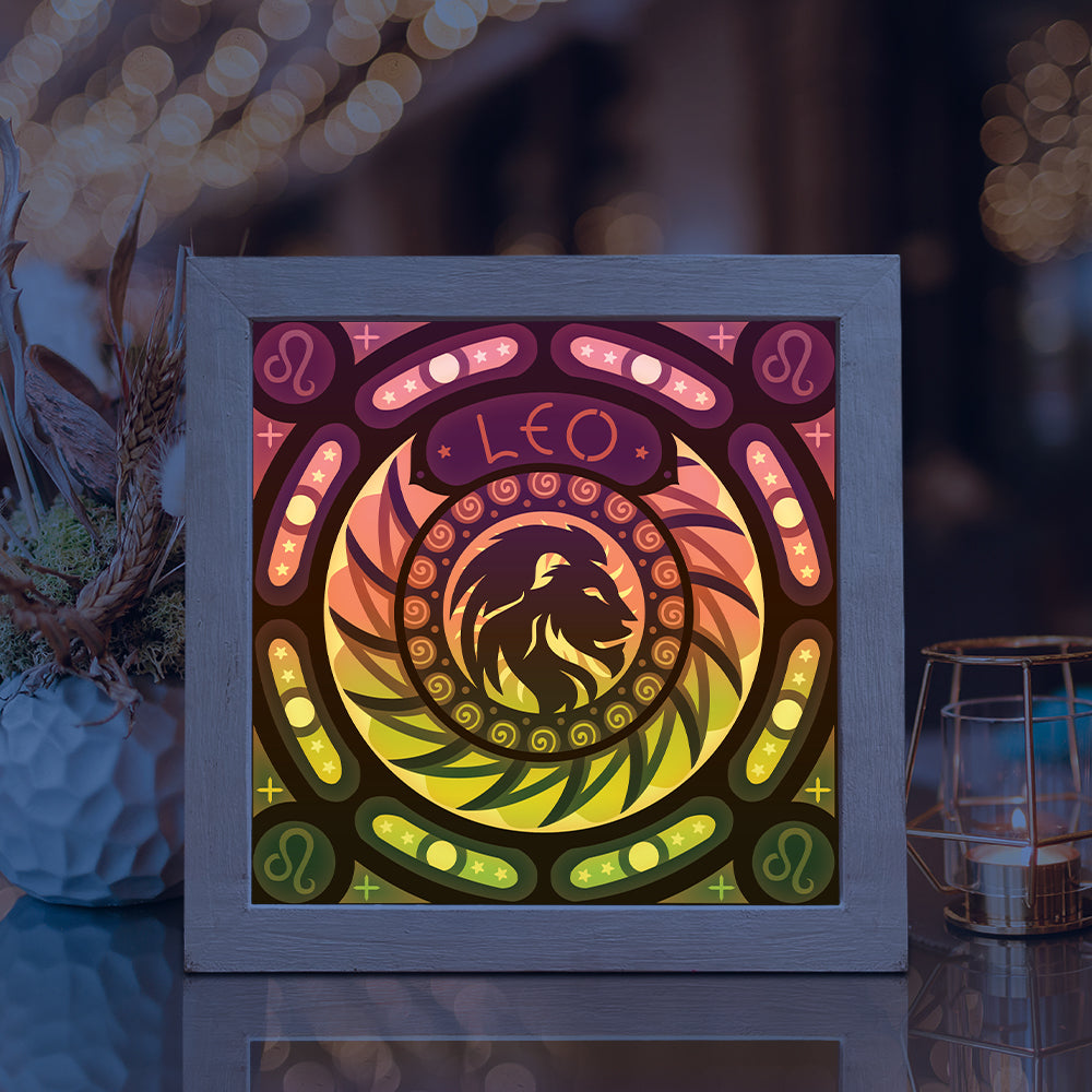 Leo – 3D Lightbox SVG File for Cricut & Silhouette