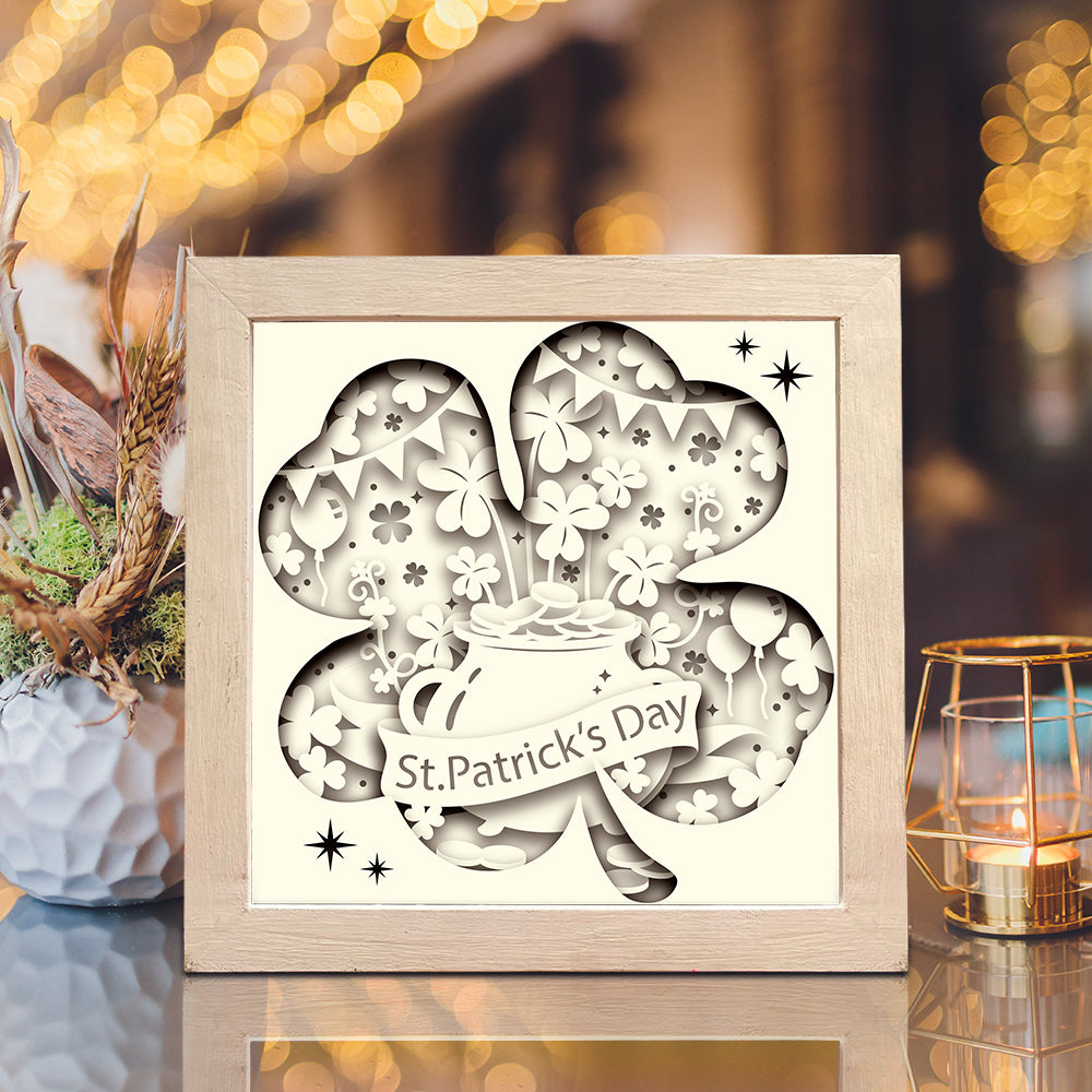 St. Patrick's Day 1 – 3D Lightbox SVG File for Cricut & Silhouette