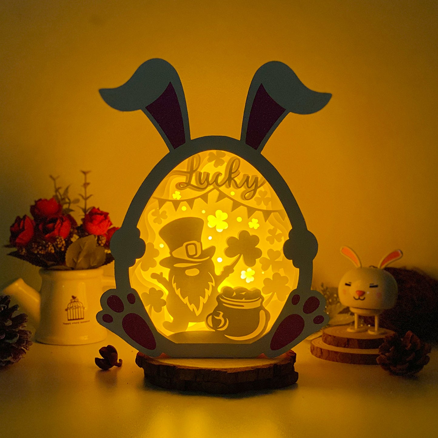 St. Patrick's Day – 3D Bunny Box 1 File - Cricut File - VEKTOR KRAFT