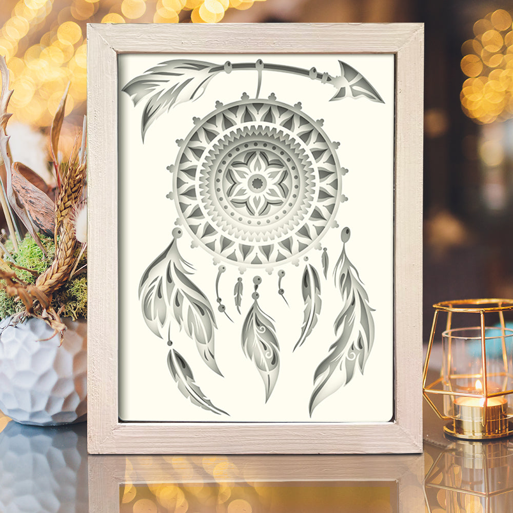 Dreamcatcher – 3D Lightbox SVG File for Cricut & Silhouette