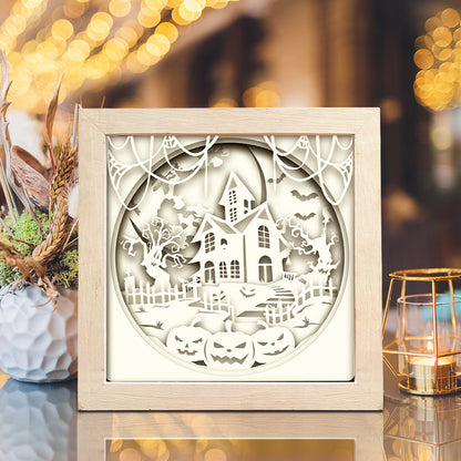 Cute Halloween 1 – 3D Shadow Box SVG File for Cricut & Silhouette