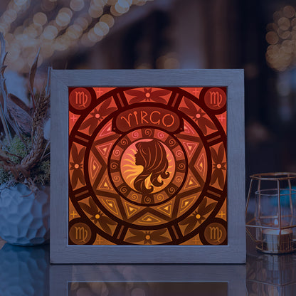 Virgo – 3D Lightbox SVG File for Cricut & Silhouette