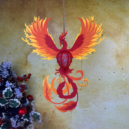 Phoenix – 3D Lantern SVG File for Cricut & Silhouette