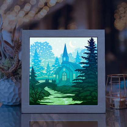 Christmas In The Forest 2 – 3D Lightbox SVG File for Cricut & Silhouette