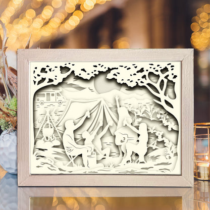 Camping 2 – 3D Lightbox SVG File for Cricut & Silhouette