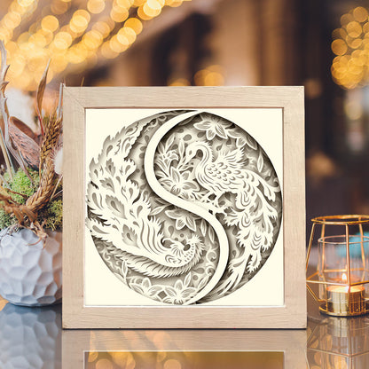 Phoenix 3 – 3D Lightbox SVG File for Cricut & Silhouette