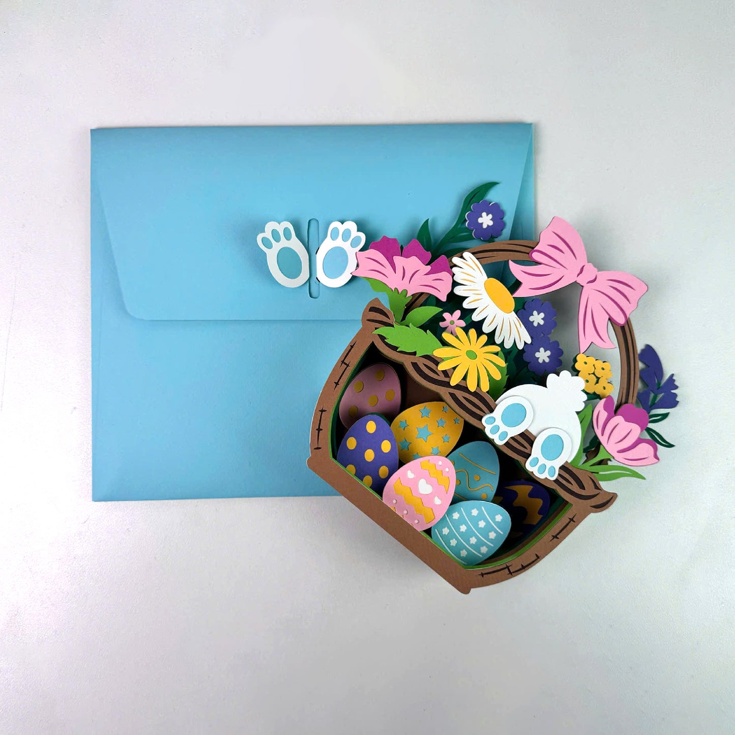 Easter Basket – 3D Pop-Up Card SVG File for Cricut & Silhouette