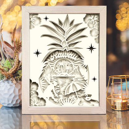 Hawaii – 3D Lightbox SVG File for Cricut & Silhouette