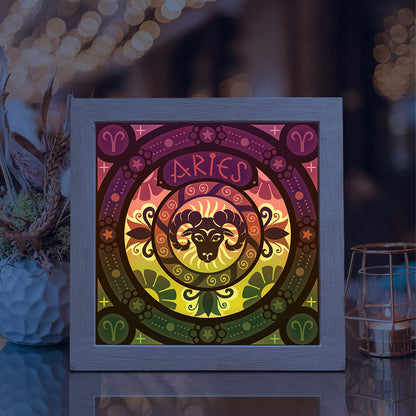Aries – 3D Lightbox SVG File for Cricut & Silhouette
