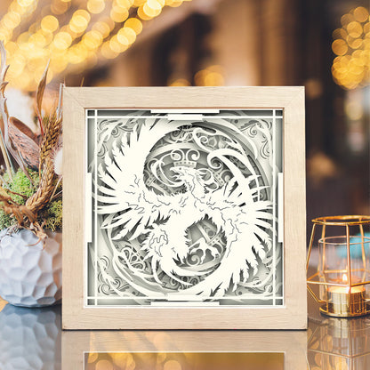 Phoenix – 3D Lightbox SVG File for Cricut & Silhouette