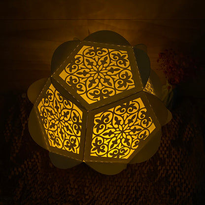 Mandala – 3D Lantern SVG File for Cricut & Silhouette