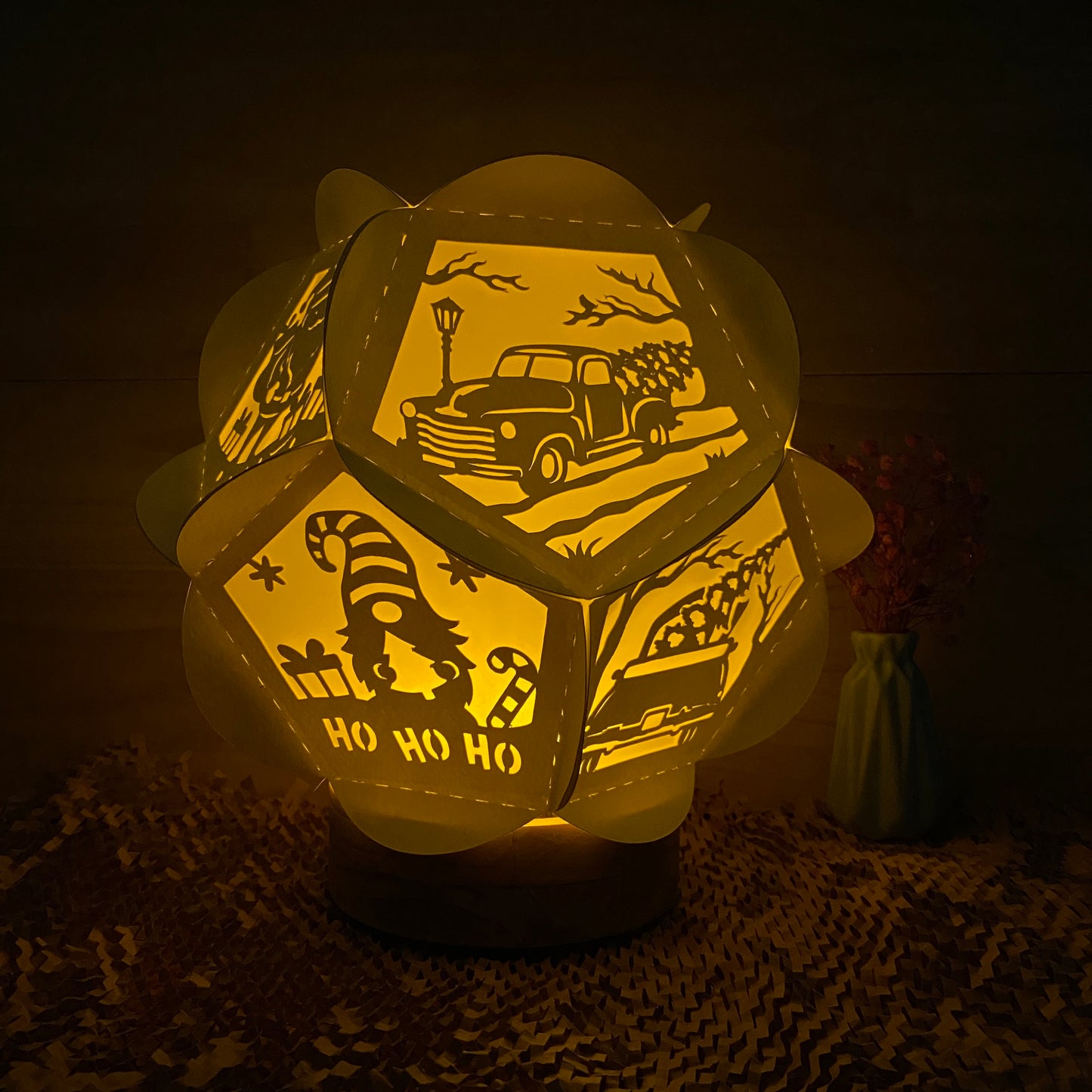 Xmas 2 – 3D Lantern SVG File for Cricut & Silhouette
