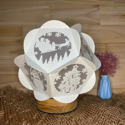 Merry Chrismas – 3D Lantern SVG File for Cricut & Silhouette