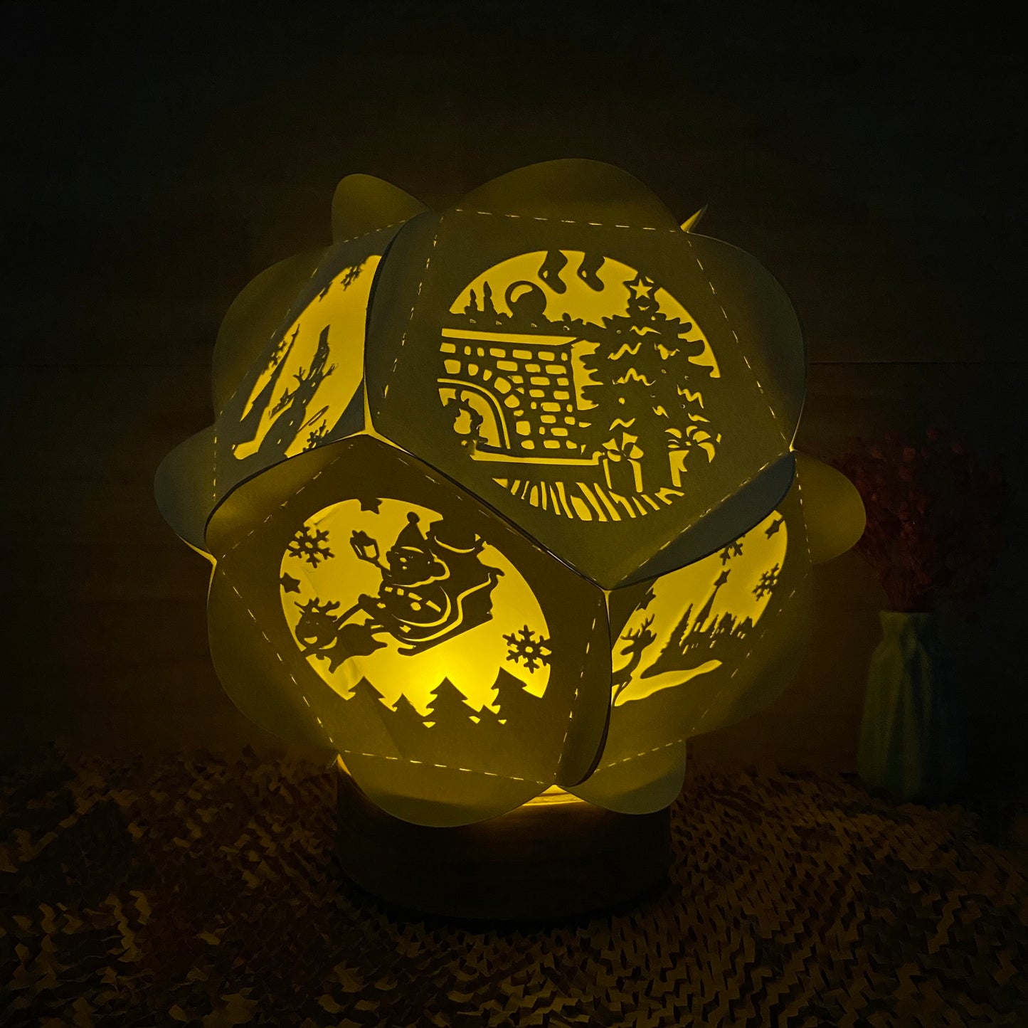 Xmas 3 – 3D Lantern SVG File for Cricut & Silhouette