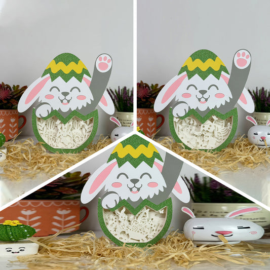 Pack 3 Easter Bunny – 3D Easter Egg Box File - Cricut File - VEKTOR KRAFT