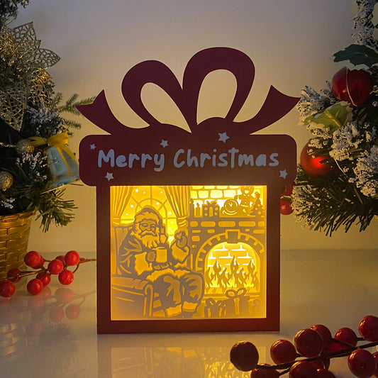 Santa – 3D Box SVG File for Cricut & Silhouette