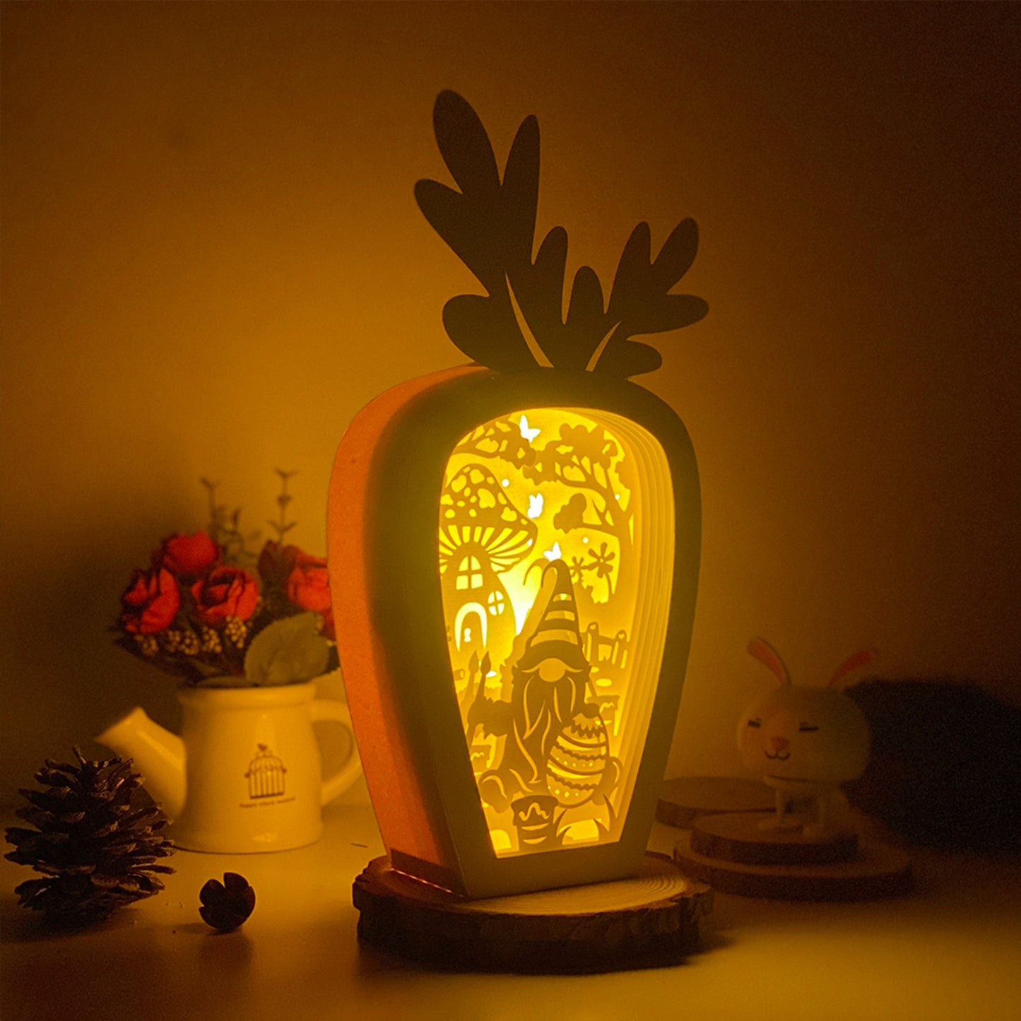 Easter Gnome 2 – 3D Carrot Box File - Cricut File - VEKTOR KRAFT