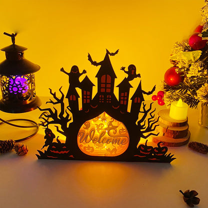 Halloween Welcome – 3D Box SVG File for Cricut & Silhouette