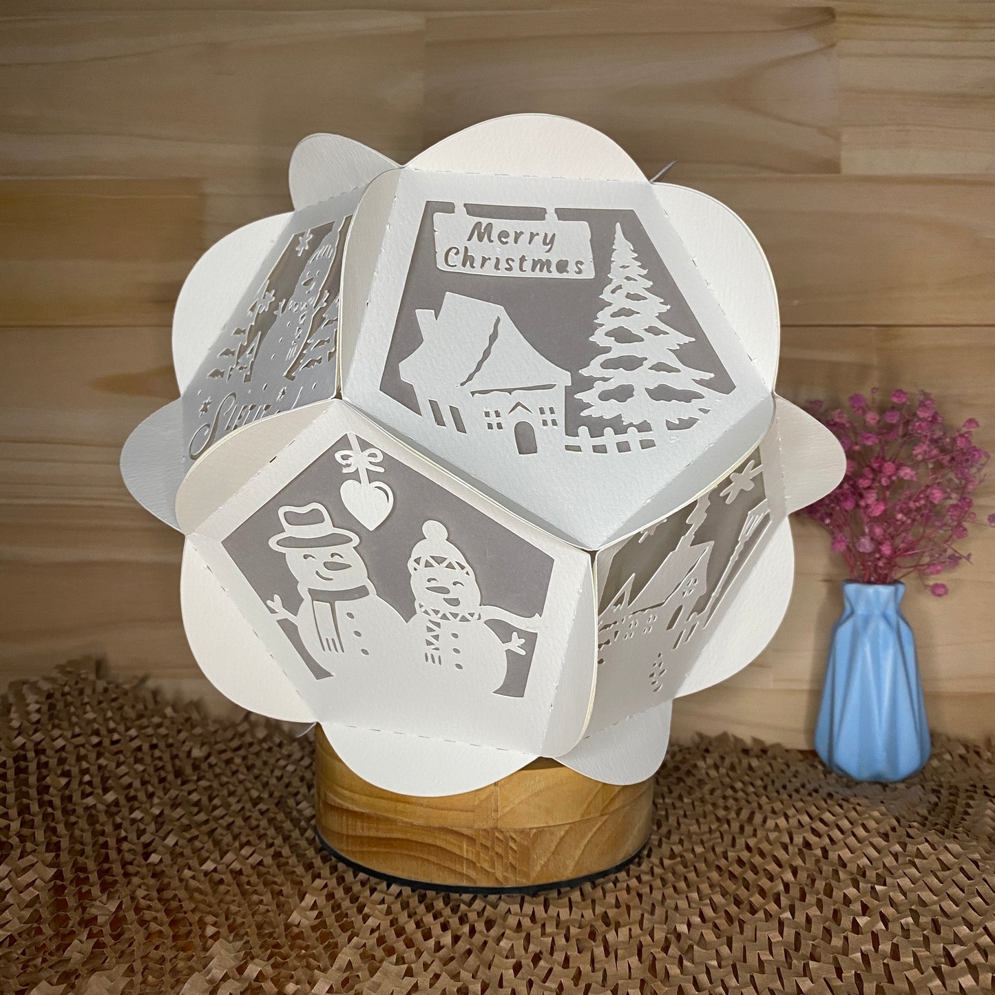 Xmas 2 – 3D Lantern SVG File for Cricut & Silhouette