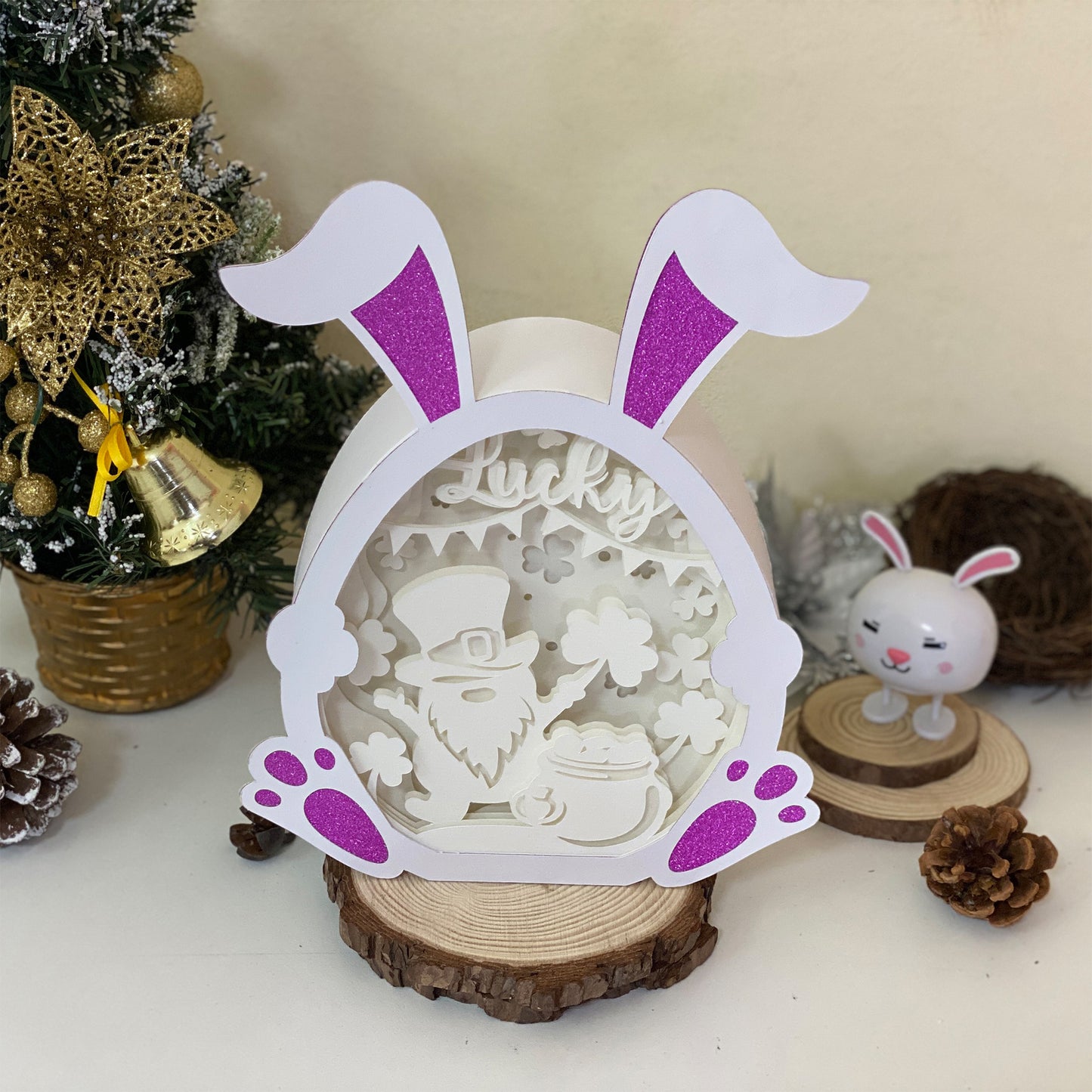 St. Patrick's Day – 3D Bunny Box 1 File - Cricut File - VEKTOR KRAFT