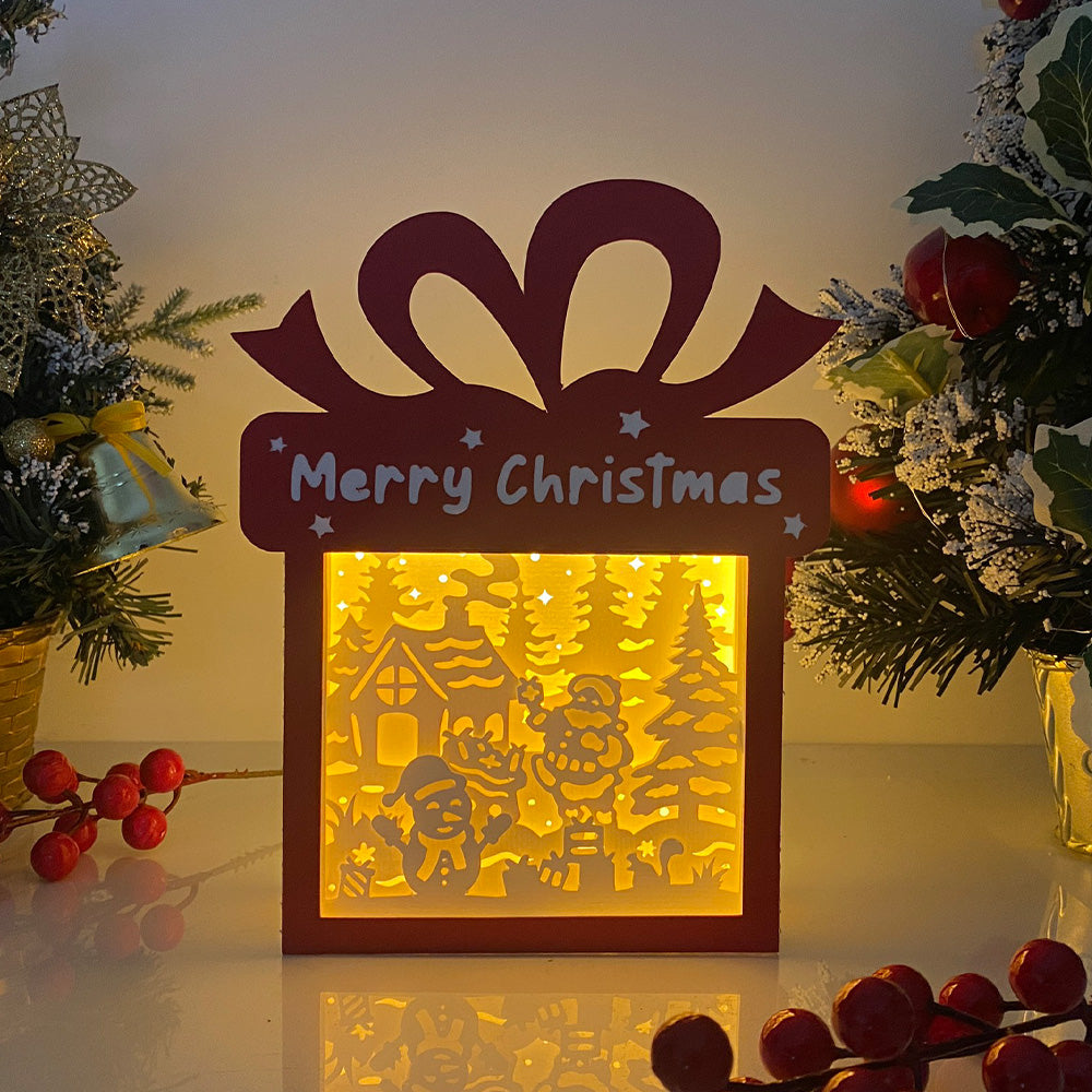 Christmas Snowman – 3D Box SVG File for Cricut & Silhouette