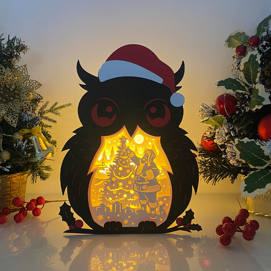 Christmas Santa 1 – 3D Christmas Owl Box File - Cricut File - VEKTOR KRAFT