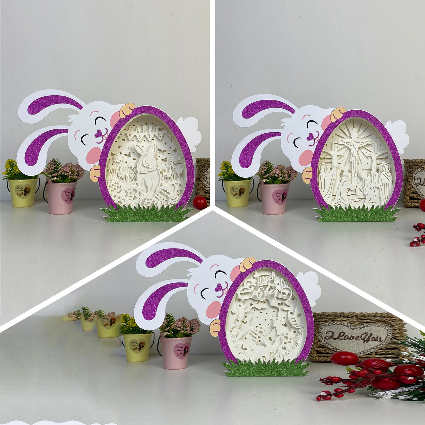 Pack 3 Easter Egg – 3D Easter Egg Box 2 File - Cricut File - VEKTOR KRAFT