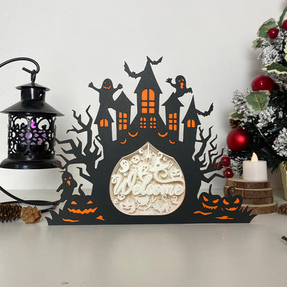 Halloween Welcome – 3D Box SVG File for Cricut & Silhouette