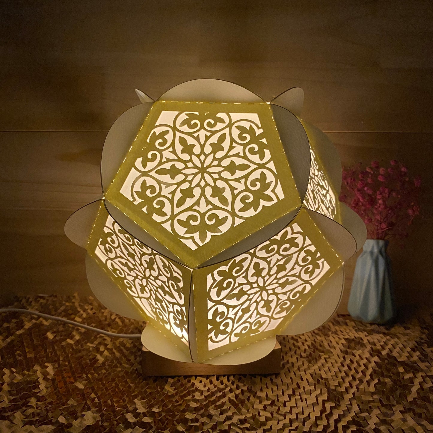 Mandala – 3D Lantern SVG File for Cricut & Silhouette