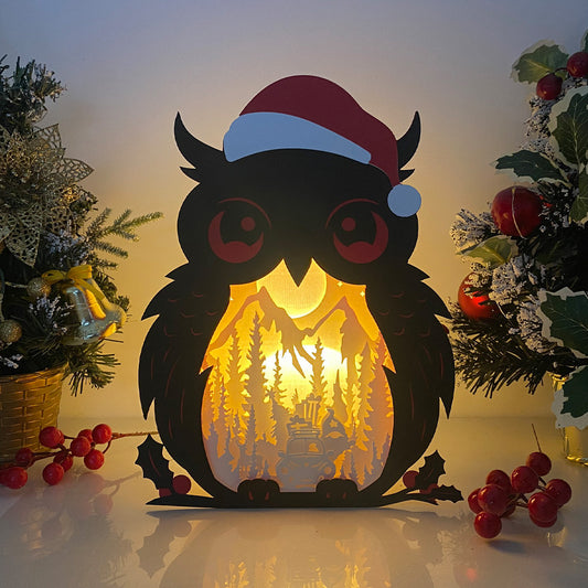 Christmas Gnome 2 – 3D Christmas Owl Box File - Cricut File - VEKTOR KRAFT
