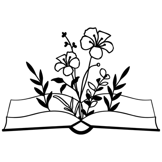 Book Wild Flowers - Cricut File - VEKTOR KRAFT