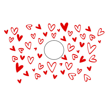Heart Cold Cup Wrap 24oz - Cricut File - VEKTOR KRAFT
