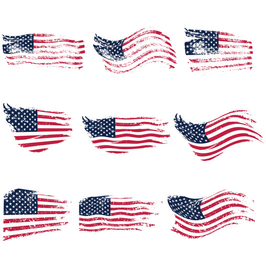 Distressed American Flag - Cricut File - VEKTOR KRAFT