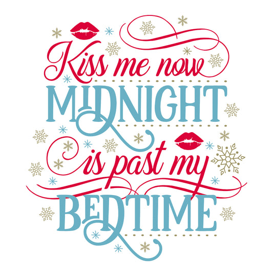Kiss Me Now Midnight Is - Cricut File - VEKTOR KRAFT