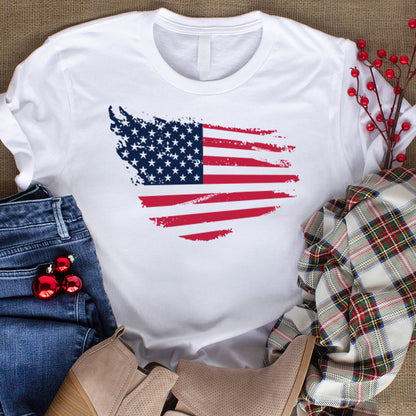 Distressed American Flag – 3D Lightbox SVG File for Cricut & Silhouette