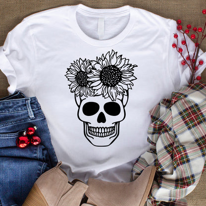Skull Sunflower - Cricut File - VEKTOR KRAFT