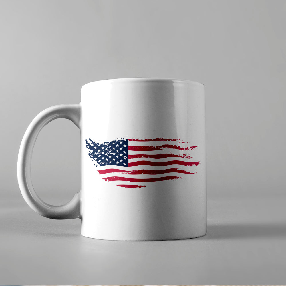 Distressed American Flag – 3D Lightbox SVG File for Cricut & Silhouette