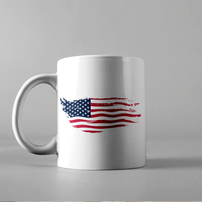 Distressed American Flag – 3D Lightbox SVG File for Cricut & Silhouette