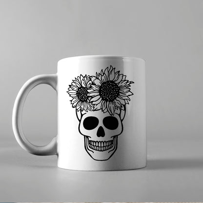 Skull Sunflower - Cricut File - VEKTOR KRAFT
