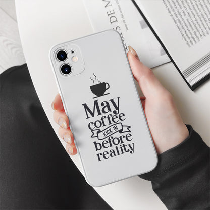 May Coffee Kick In Before - Cricut File - VEKTOR KRAFT