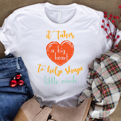 It Takes A Big Heart To Help Shape Little Minds - Cricut File - VEKTOR KRAFT